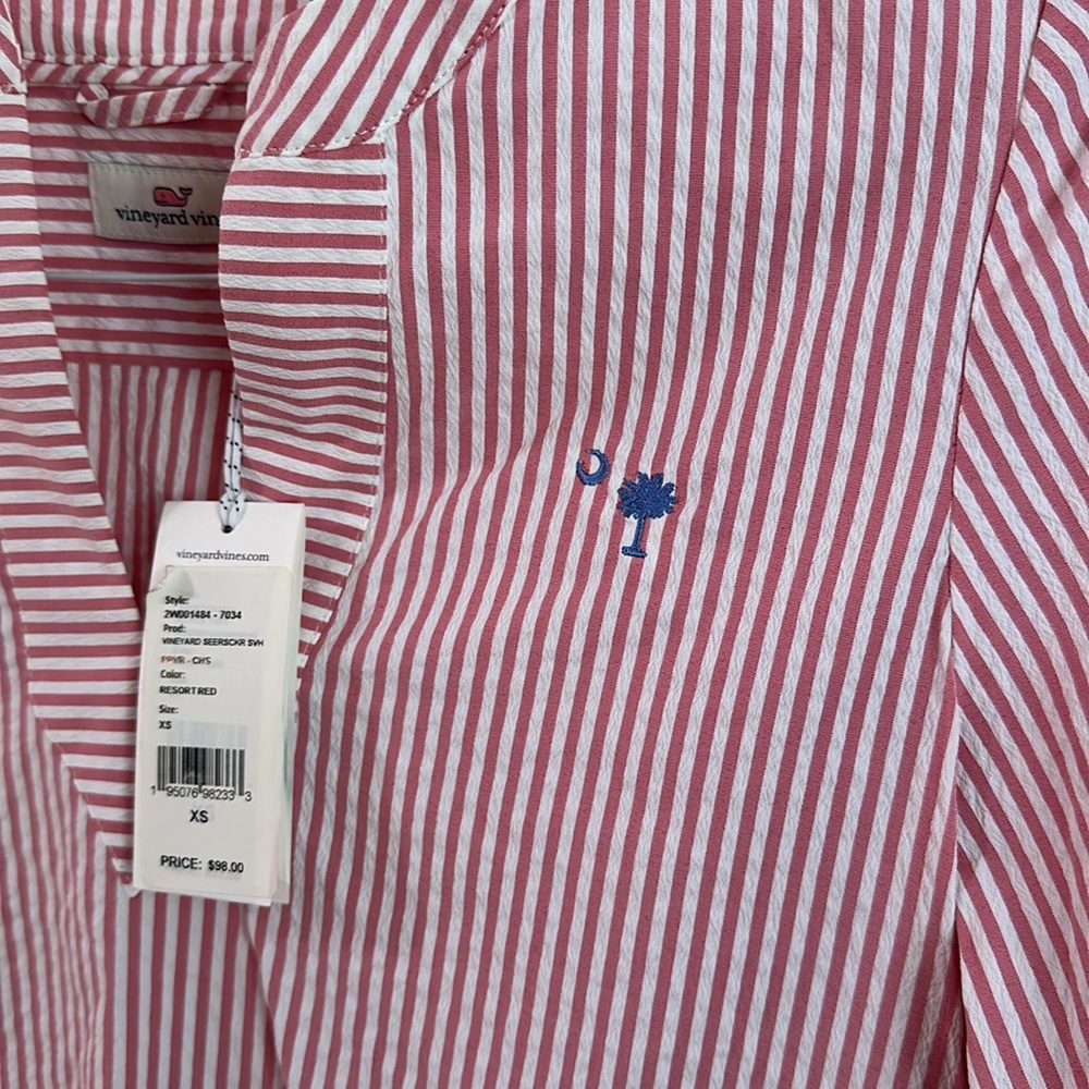 NWT. Vineyard Vines seersucker tunic. XS